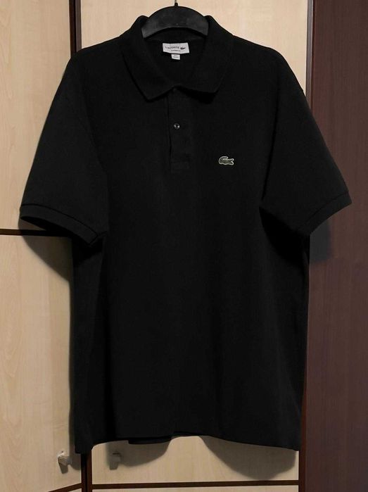Koszulka polo męskie LACOSTE - czarna - oryginał - rozmiar XXL.