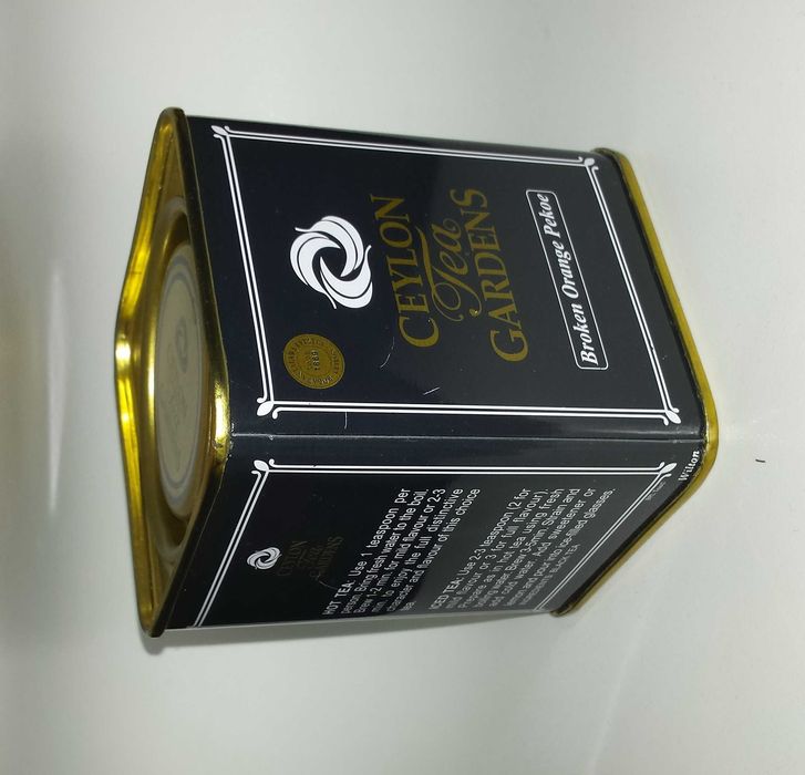 Жестяная коробка для пищевого и непищевого хранения для 100 грамм