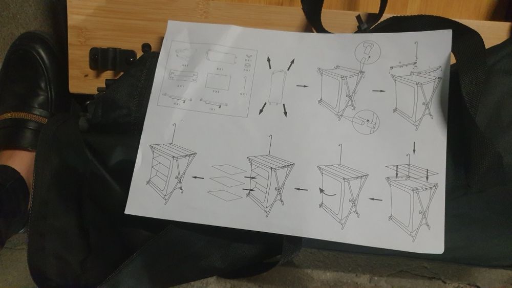 Szafka szafa komoda kempingowa pod namiot froxak action