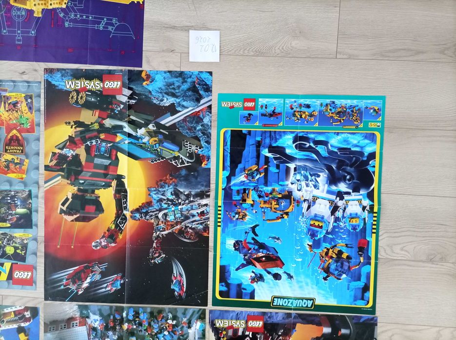 Lego Duże Plakaty castle town space technik aquazone