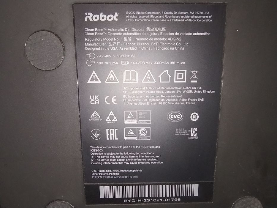 Stacja Clean Base Irobot Roomba J5+J7+J9+ (Bez Pokrywy) USZKODZONA