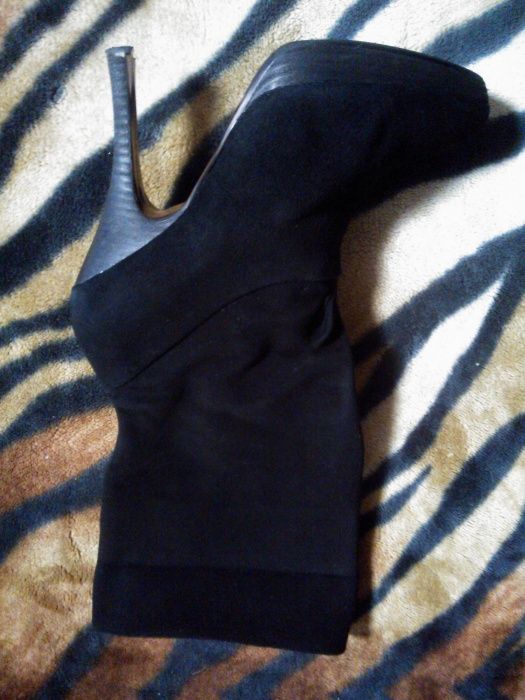 Сапожки натуральный замш весна-осень фабричные