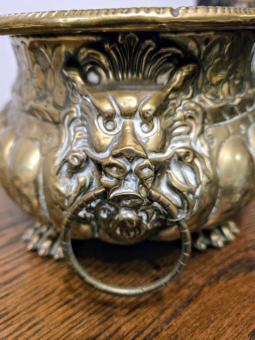 Mosiężna osłonka na doniczki Kalisz