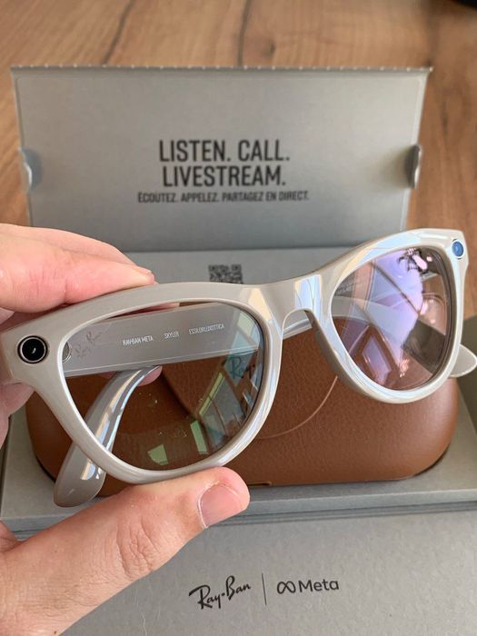 Окуляри Ray-Ban Meta Skyler Shiny Chalky Gray Transitions Sapphire