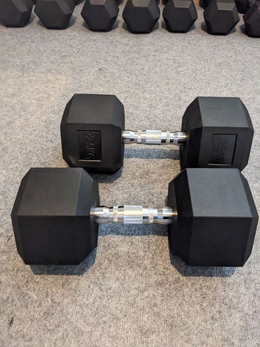 Hantle heksagonalne 2x22,5 kg nowe
