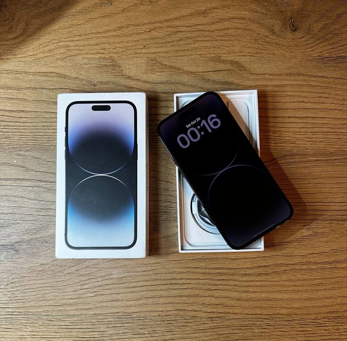 iPhone 14 Pro Black na 128GB, 100% Bateria w idealnym stanie