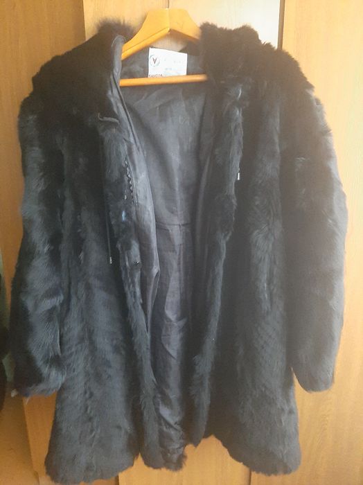 Шуба женская из волка.