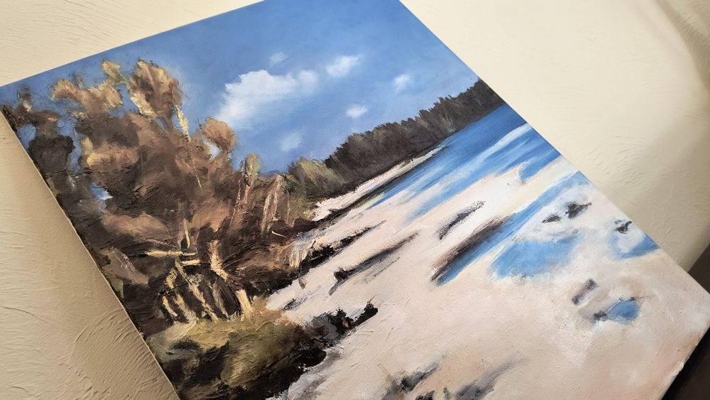 Obraz ilustrujący pejzaż morski