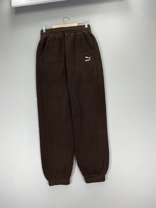 Плюшевые женские штаны Puma жіночі teddy