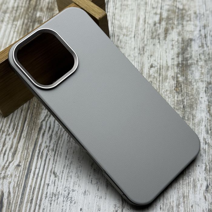 Чехол Leather MagSafe Dulero на iPhone 16 Pro Max Кожа/ метал. Чохол