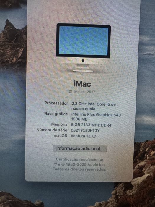 IMac de 21,5 polegadas