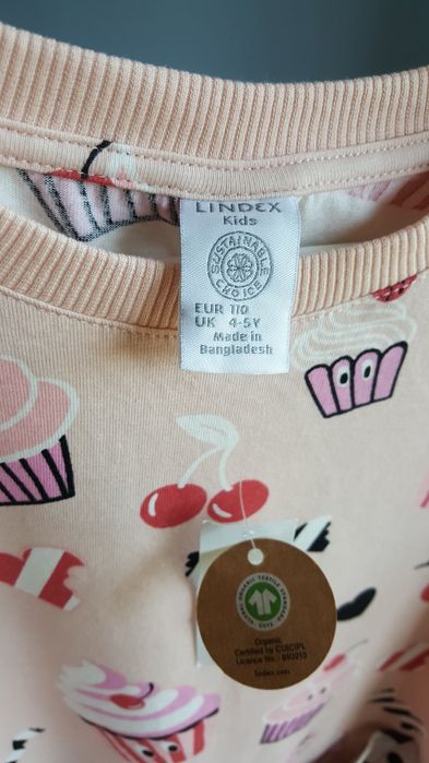 Nowa bluzka tunika Lindex r.110cm 4-5lat