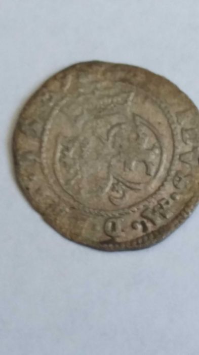 oML M412, szeląg solid 1589 Zygmunt III Waza antyk używane starocie
