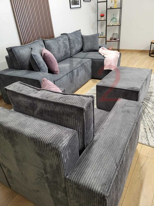 Fotel FABIO, zestaw fotel, sztruks + GRATIS, od ręki