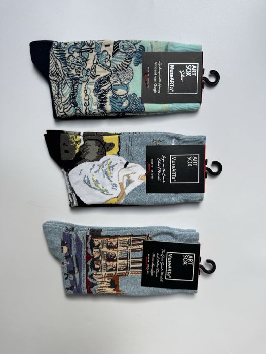 Nowy zestaw skarpetek Musearta  36/43 skarpety dzielo sztuki