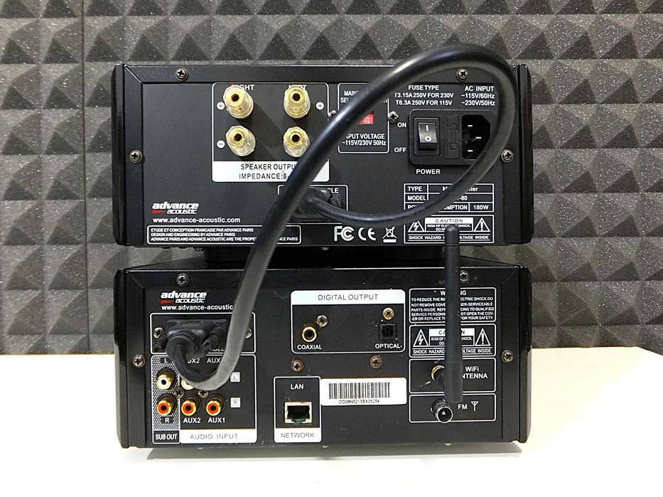 Elegancka mini-wieża stereo ADVANCE ACOUSTICS EZY-80 / all-in one