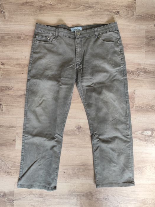 Jasnobrązowe jeansy Qizhen r. XXL