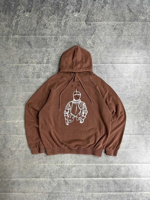 Худі Number (N)ine Knight Hooded Sweatshirt теракотовий худи кофта