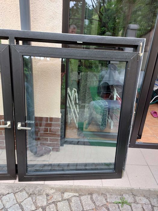 Okno plastikowe dwuskrzydłowe