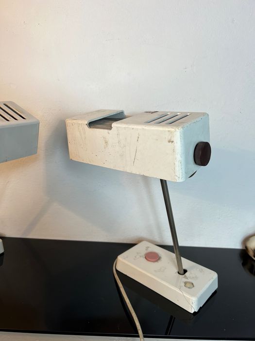 Niemieckie lampy biurkowe retro prl