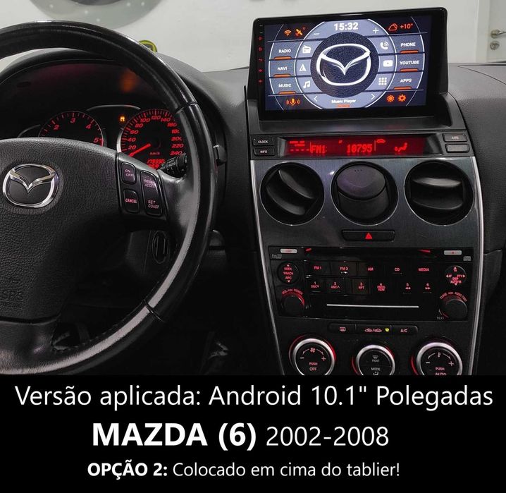 (NOVO) Rádio 2DIN • MAZDA 6 (2002 a 2012) • Android GPS [4+64GB]