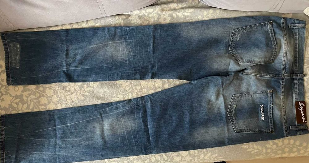Оригінальні чоловічі джинси Dsquared2 Slim Jean (Нові, Італія, р. 46)