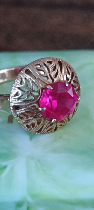 Złoty pierścionek r.19 warmet