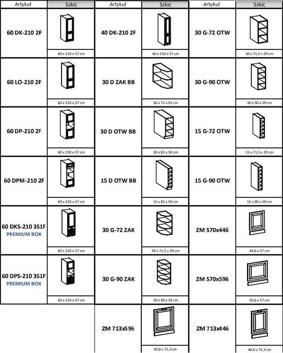 Modułowe meble kuchenne frezowane biały mat pod wymiar!