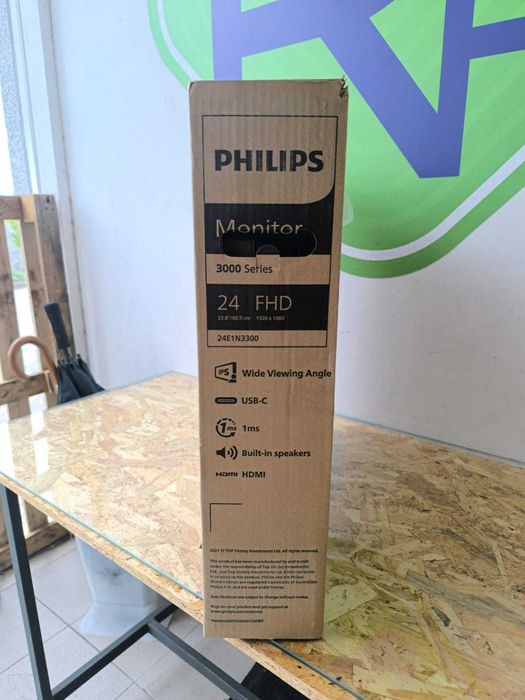 Monitor Philips 3000 Series 23.8" LED IPS FullHD 75Hz USB-C