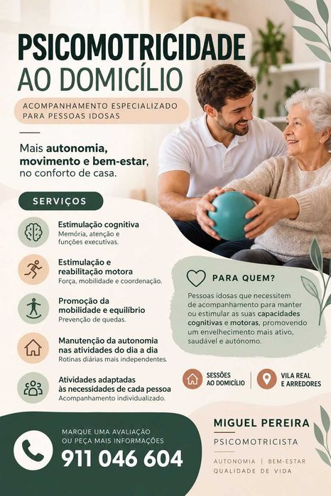 Apanhamento de Idosos ao Domicílio | Mobilidade e Psicomotrcomicidade