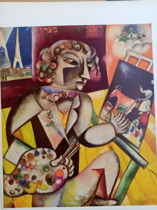 Conjunto de Estampas de Chagall - Album d' Art Skira, 1966 MUITO RARO