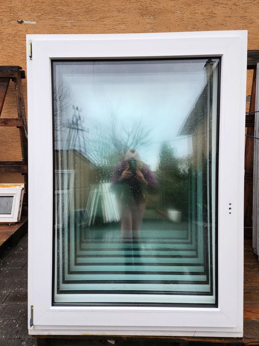 Okna pcv 106 x 145, okna używane