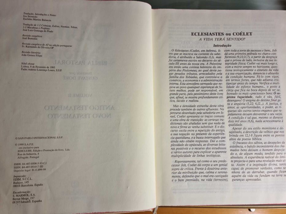 Biblia Pastoral e Outros