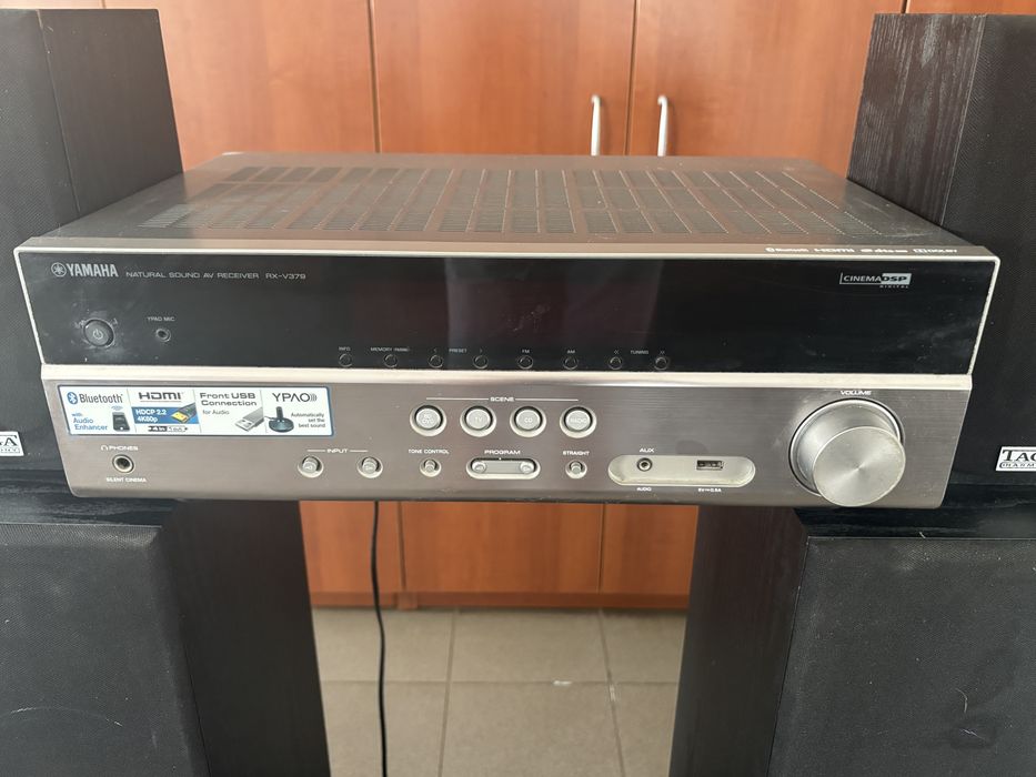Kino domowe Yamaha RX-V379 + glosniki Toga