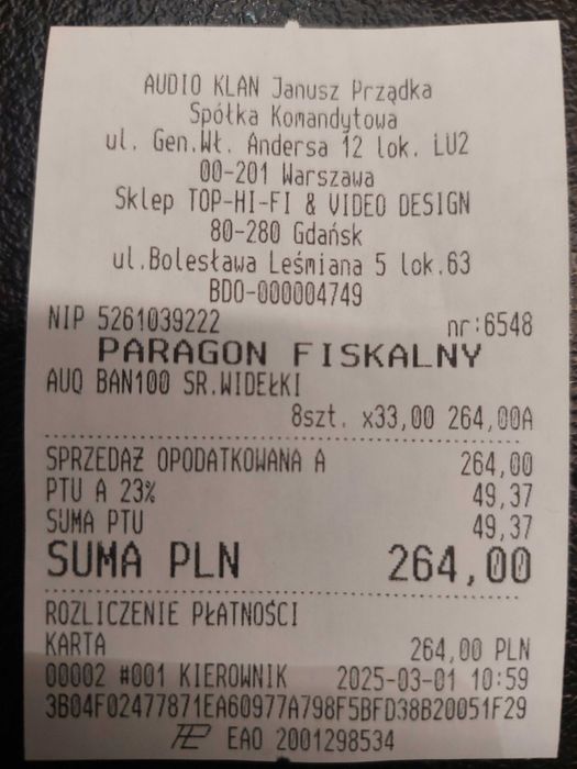 widełki do kabli audio audioquest