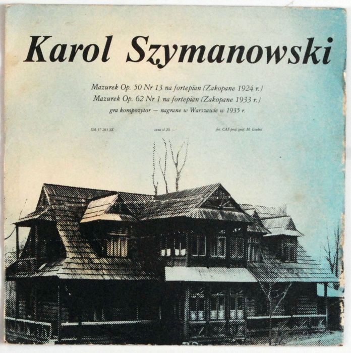 Karol Szymanowski - Mazurek Op. 50, Op. 62 (Tonpress - SM-37)