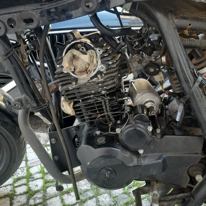 Moto Sym Wolf 125 Avariada