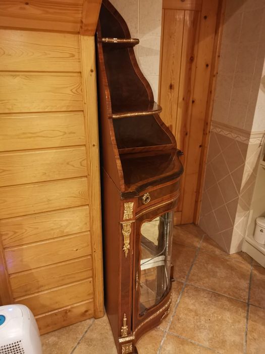 Móve vitrine l de canto Luís xv