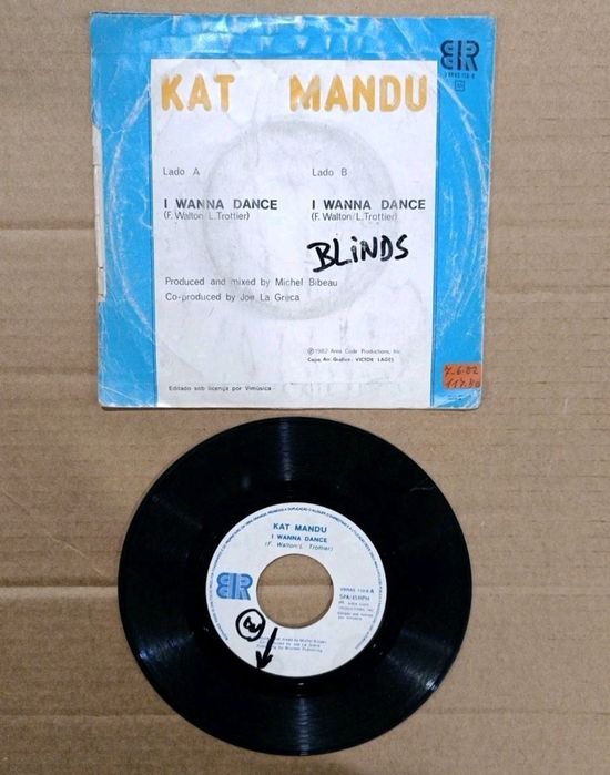 Kat Mandu I Wanna Dance Disco Vinil 7" 45 RPM Single 1982 PT