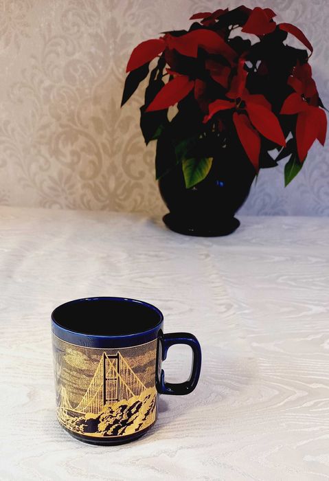 Okazja. Kobaltowe porcelanowe pojemniki w stylu aptecznym (5) Vintage