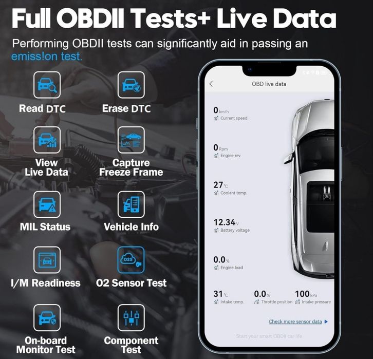 Skaner diagnostyczny XTOOL AD20 Pro OBD2 bezprzewodowy APLIKACJA
