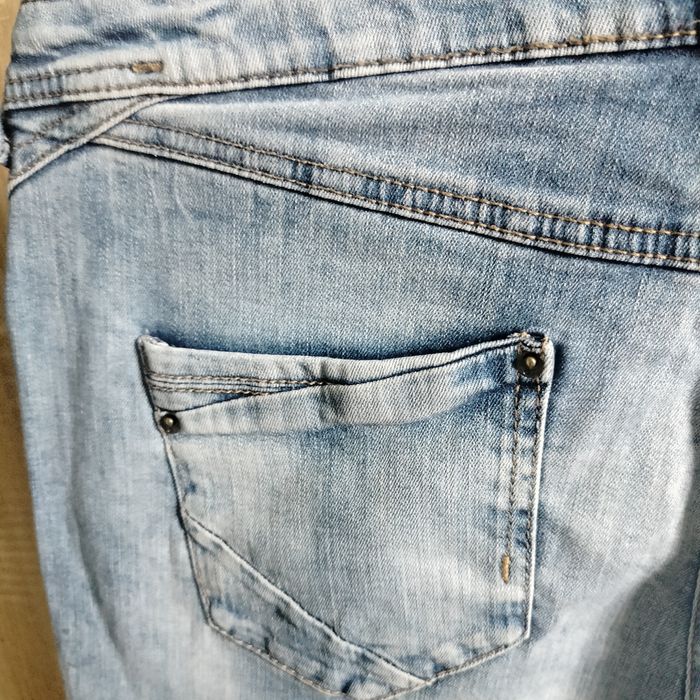 Spodnie jeans damskie niebieskie XXL
