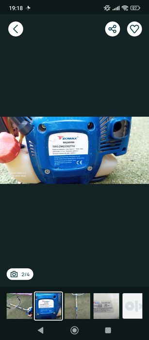 Vendo ou troco roçadora 52cm3