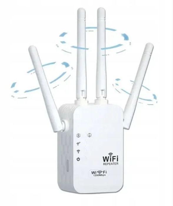 Mocny Wzmacniacz Sygnału WiFi do Domu Biura 300Mbps 2.4 GHz Wi-Fi