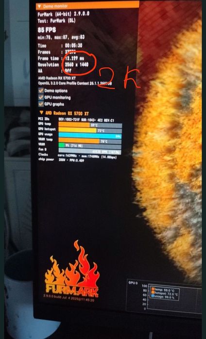 Видеокарта rx 5700 xt asus rog strix