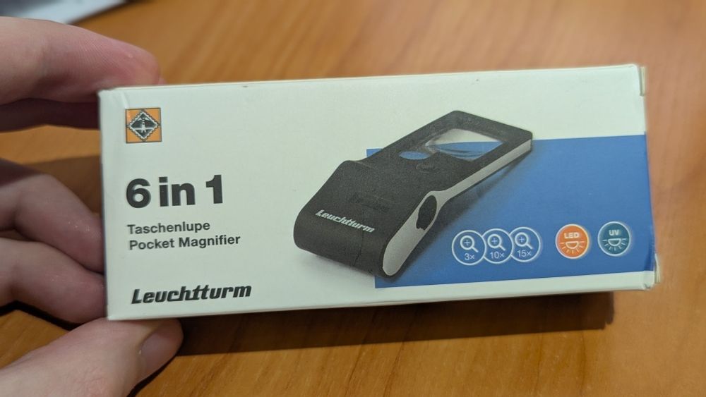 Світлодіодна кишенькова лупа "6 в 1" Leuchtturm