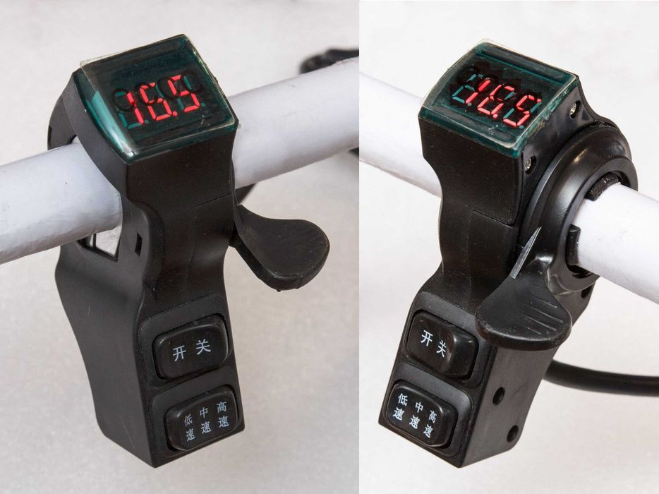 Курок ручка газа электровелосипеда влагозащита вольтметр