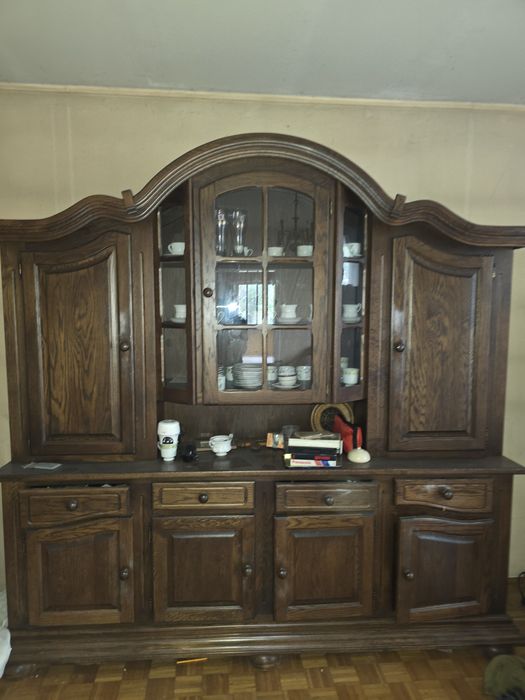 Kredens dębowy 2 szt