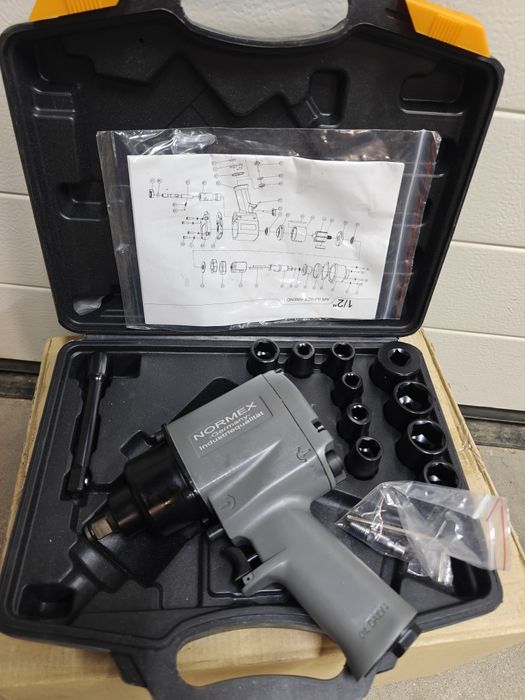NOWY Klucz pneumatyczny udarowy NORMEX  zestaw