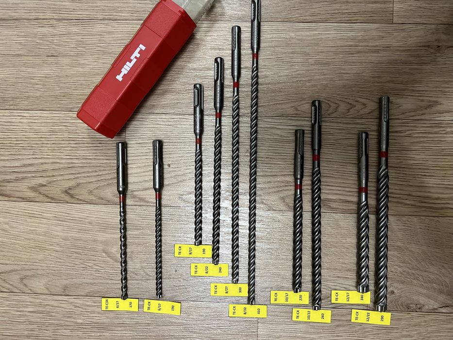 Бур, свердла ТЕ-СХ 6, 8, 10, 12 HILTI